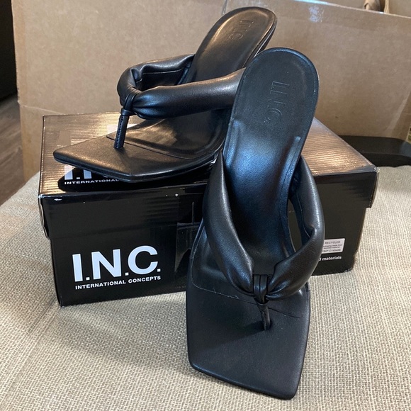 INC Women’s Open Shoes Size 9.5 M SAGEEP Black Color New with Box - Picture 7 of 7
